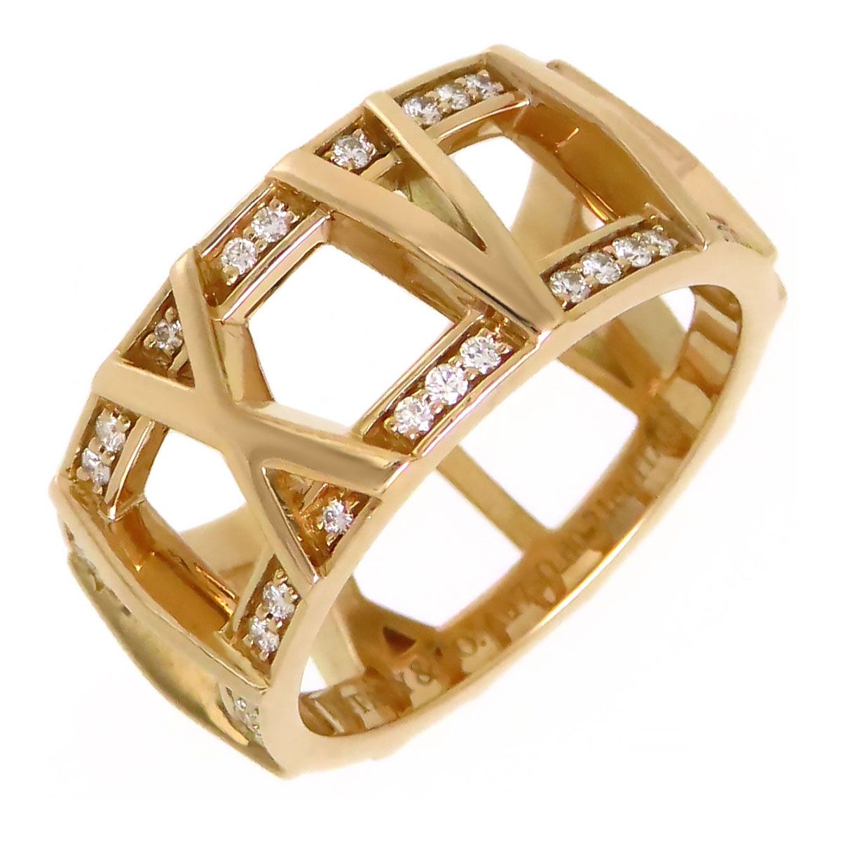 ティファニー アトラス オープン ダイヤモンド リング #10.5 Au750