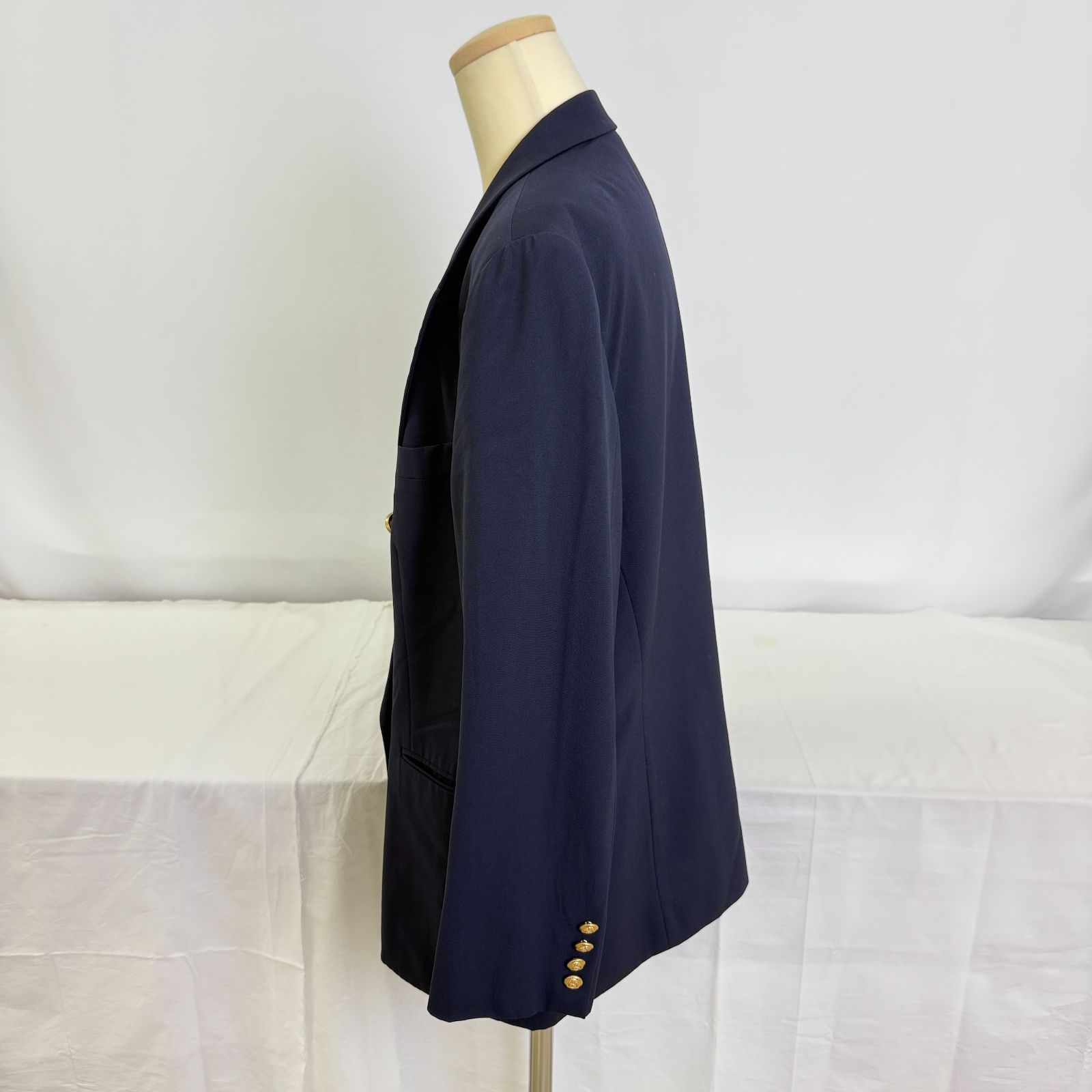  HM 1357-50-10 バーバリー ダブルジャケット ネイビー 金ボタン ジャケット ブレザー レディース 15号 ファッション ブランド その他 ジャケット アウター