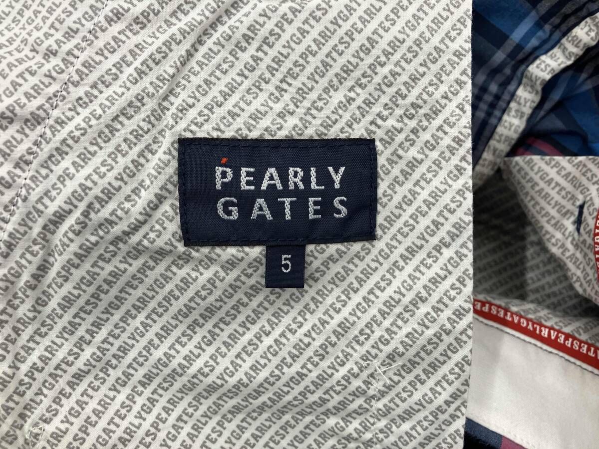 PEARLY GATES/パーリーゲイツ/メンズ/ゴルフウェア/Lサイズ/チェック柄