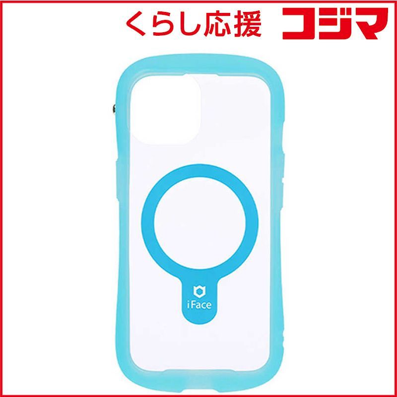 【 新品 未開封 】   HAMEE ［iPhone 15/14/13専用］iFace Reflection Neo MagSynq 強化ガラスクリアケース iFace クリアブルー 41-983478 未使用 送料無料