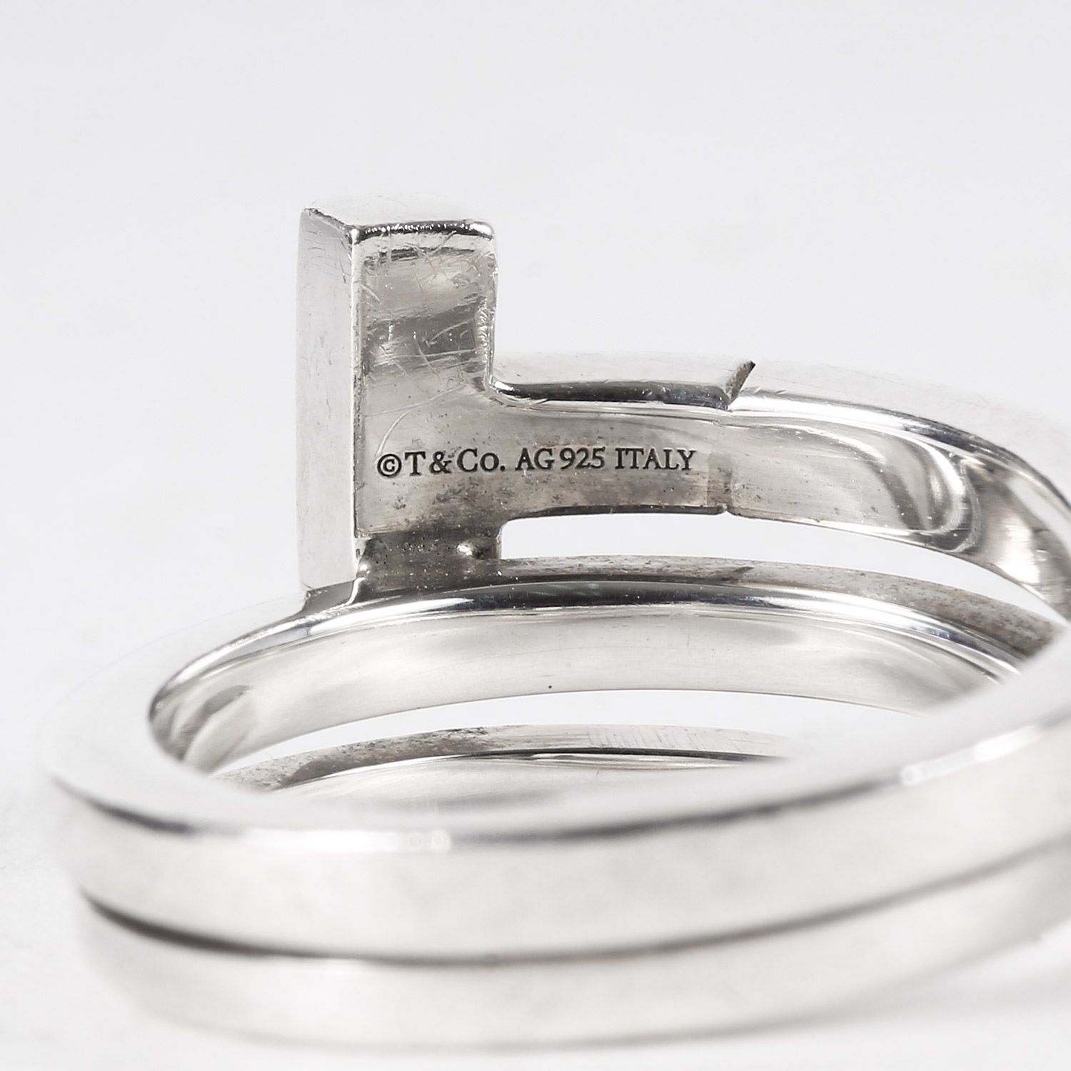 TIFFANY&Co. ティファニー リング サイズ:7号 Tスクエア ラップリング 