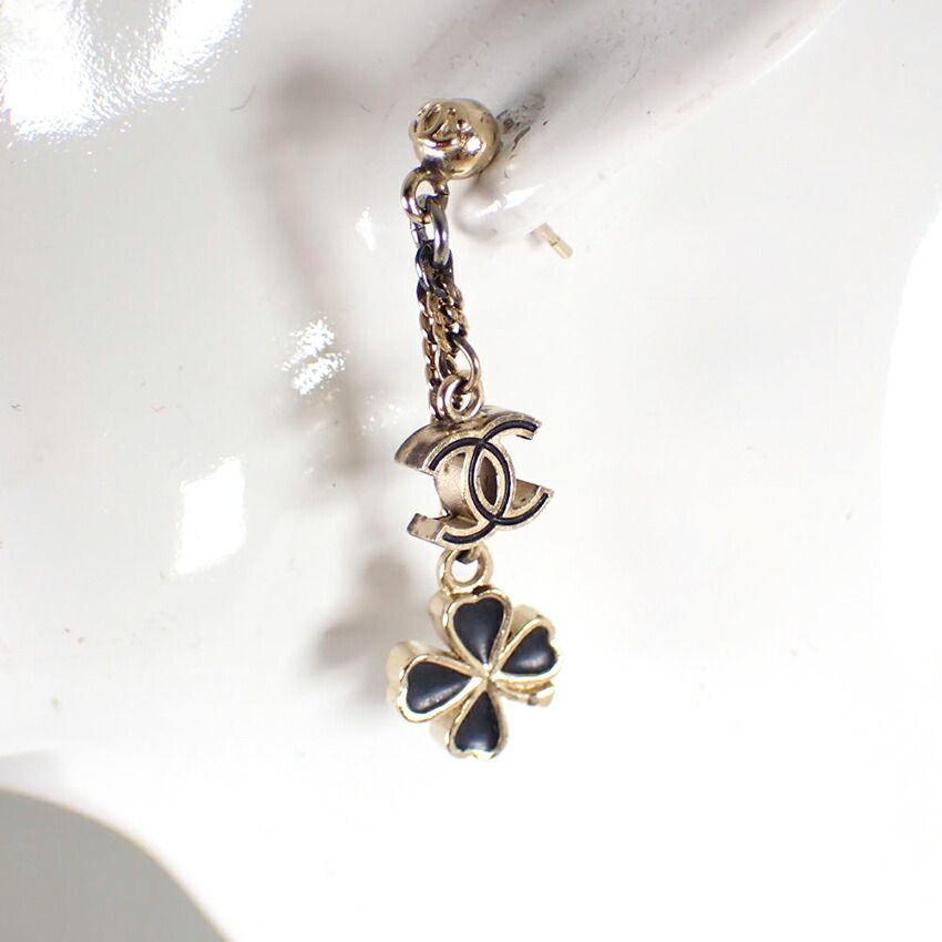CHANEL/シャネル/ココマーク/クローバー/ピアス/箱巾着//J49-1 - メルカリ