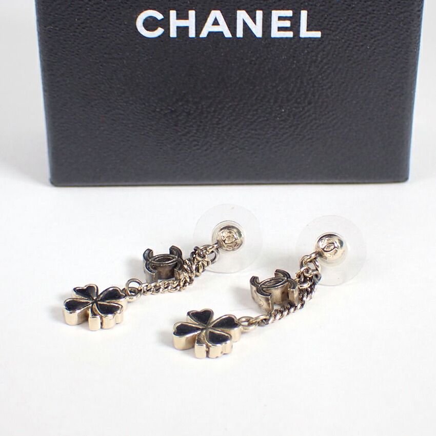 CHANEL/シャネル/ココマーク/クローバー/ピアス/箱巾着//J49-1 - メルカリ