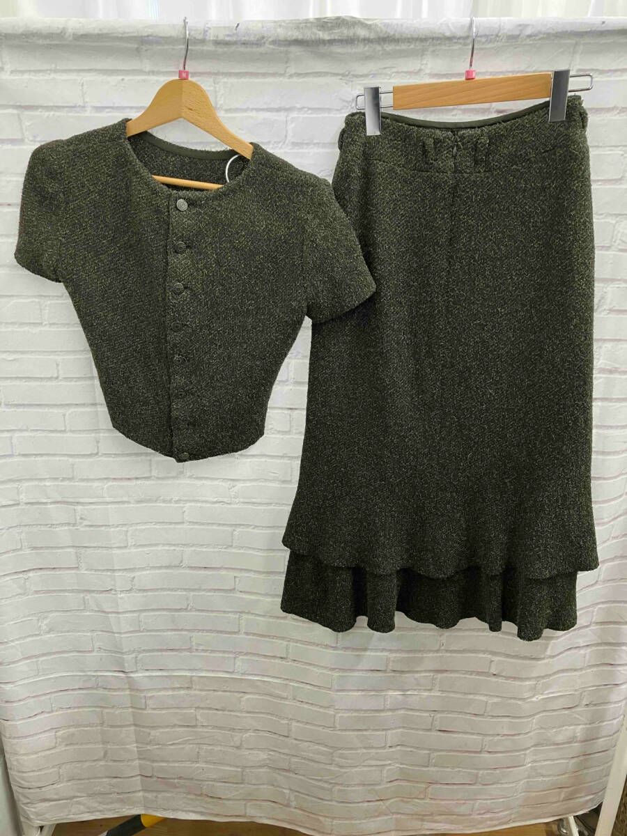 CHANEL シャネル アンゴラ モヘア混 セットアップ ニット VINTAGE 小物 表記サイズ38