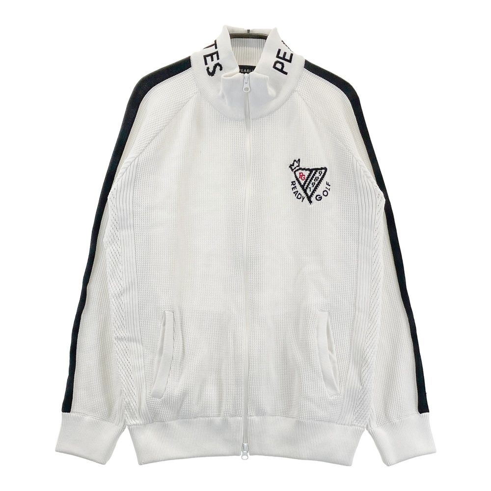 サイズ 5 PEARLY GATES パーリーゲイツ ニットジャケット ホワイト系 ゴルフウェア メンズ ストスト