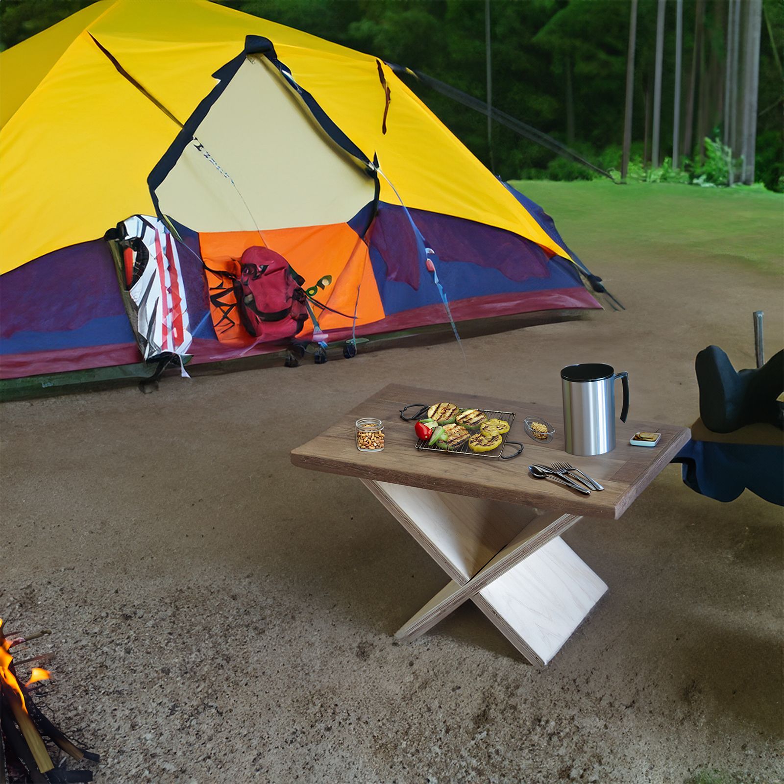 チーク オーク材