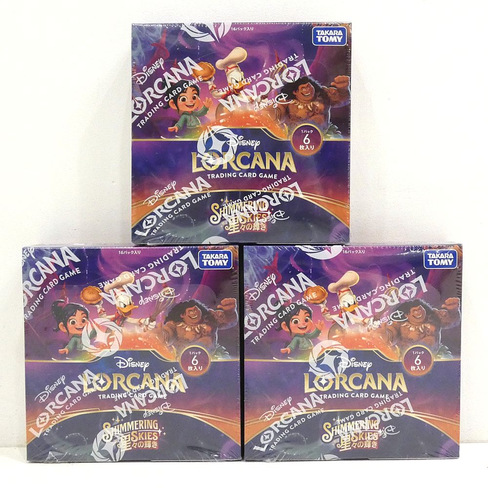 小牧店 シュリンク付き ディズニー ロルカナ ブースターパック 星々の輝き 3BOXセット I357-3664