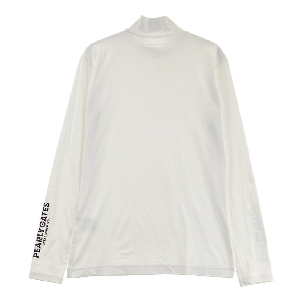 サイズ 2 PEARLY GATES パーリーゲイツ モックネック長袖Tシャツ ホワイト系 240101548757 ゴルフウェア レディース ストスト