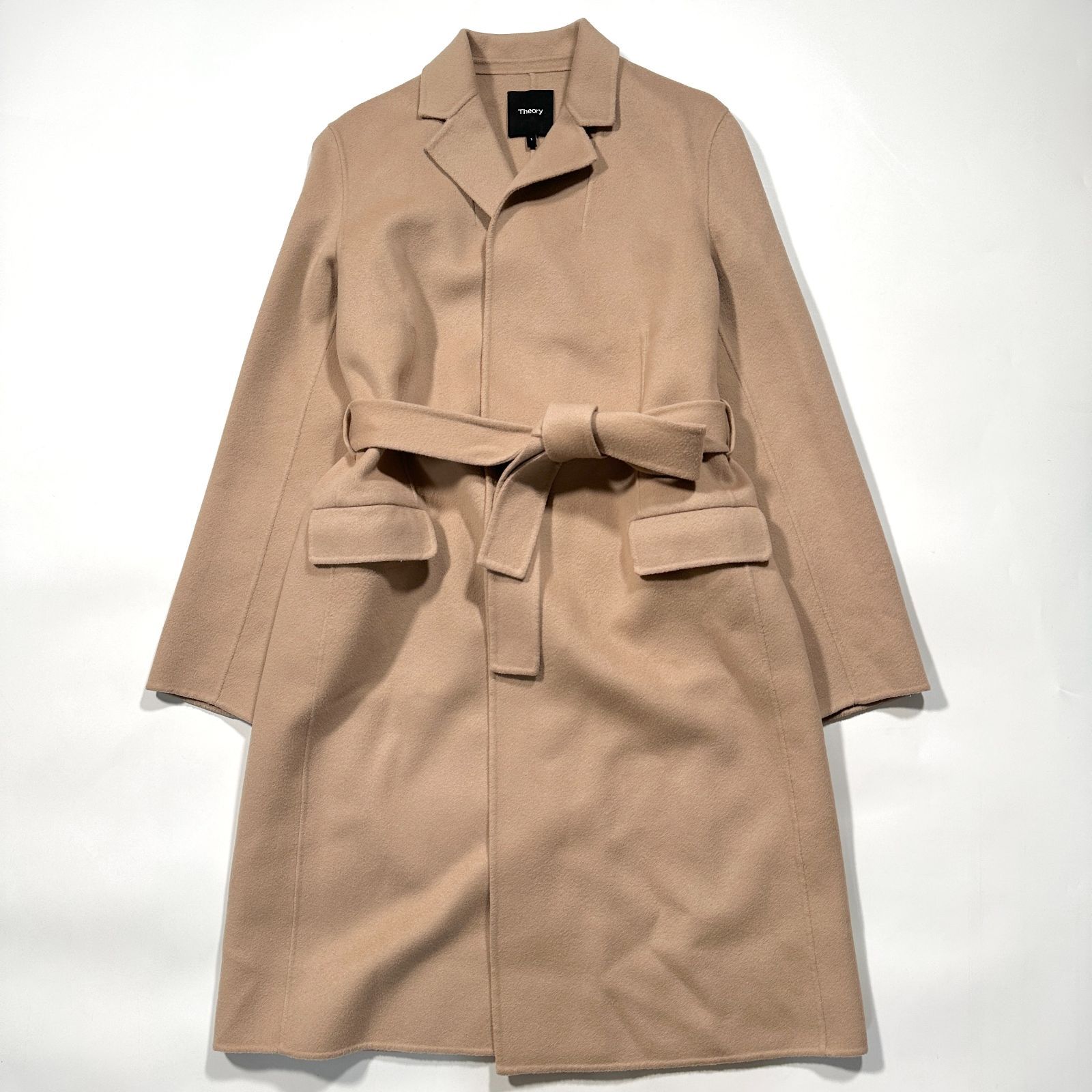 Theory セオリー NEW DIVIDE LUXE カシミヤ ダブルフェイス ロング コート Sサイズ ウール