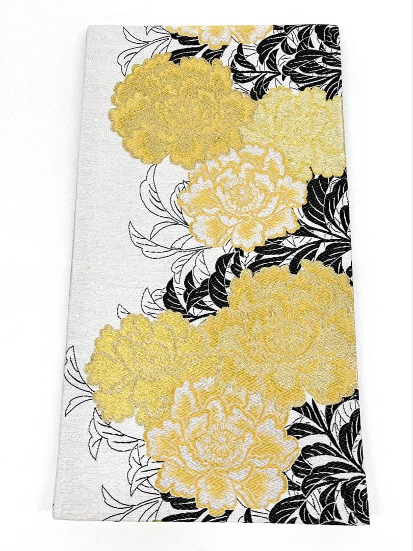 袋帯 正絹 振袖 豪華 牡丹 ロングサイズ D070