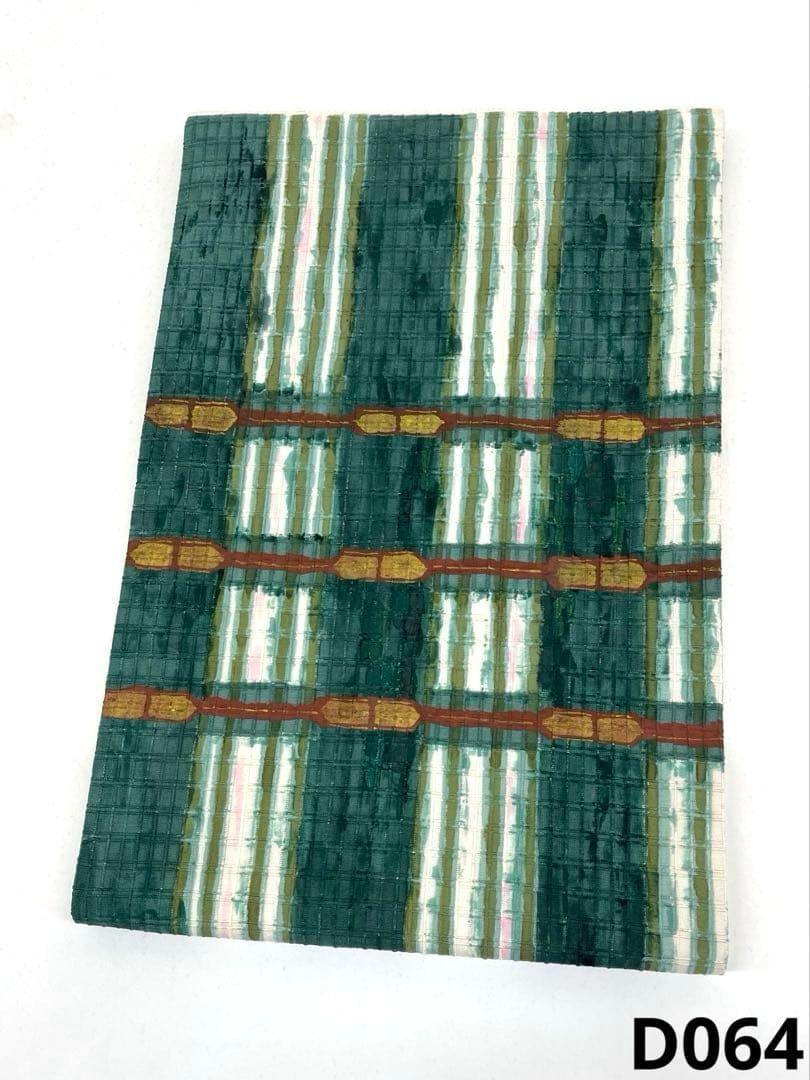 九寸名古屋帯 開き名古屋 手描き 工芸的 正絹 D064