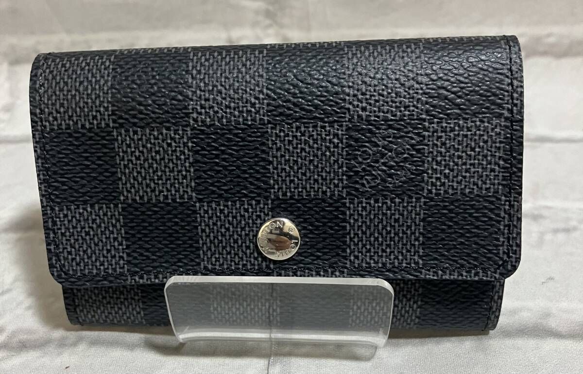 LOUIS VUITTON ルイヴィトン ダミエグラフィット N62662 ミュルティクレ6 キーケース イニシャル刻印有り