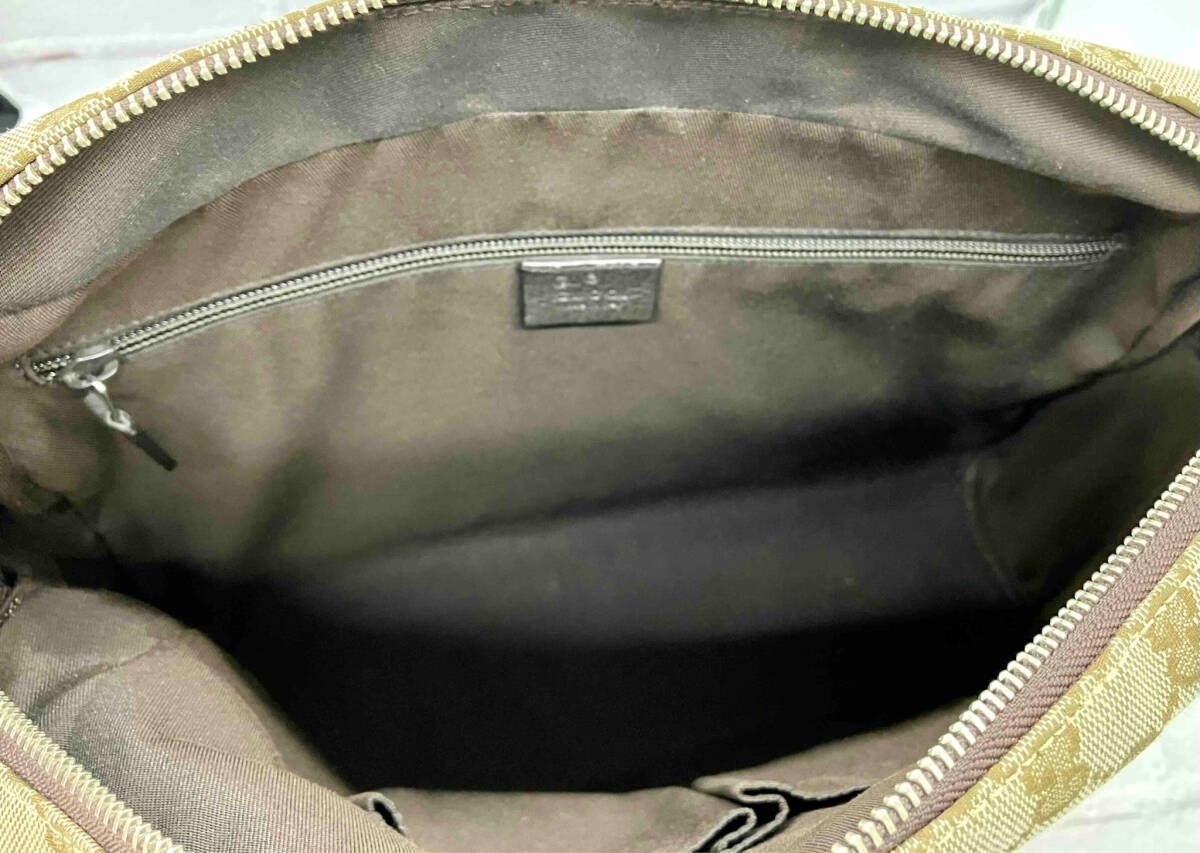 AI鑑定済 GUCCI グッチ ショルダーバッグ 449173 213317 ブラウン DECORATOM_COM_BR