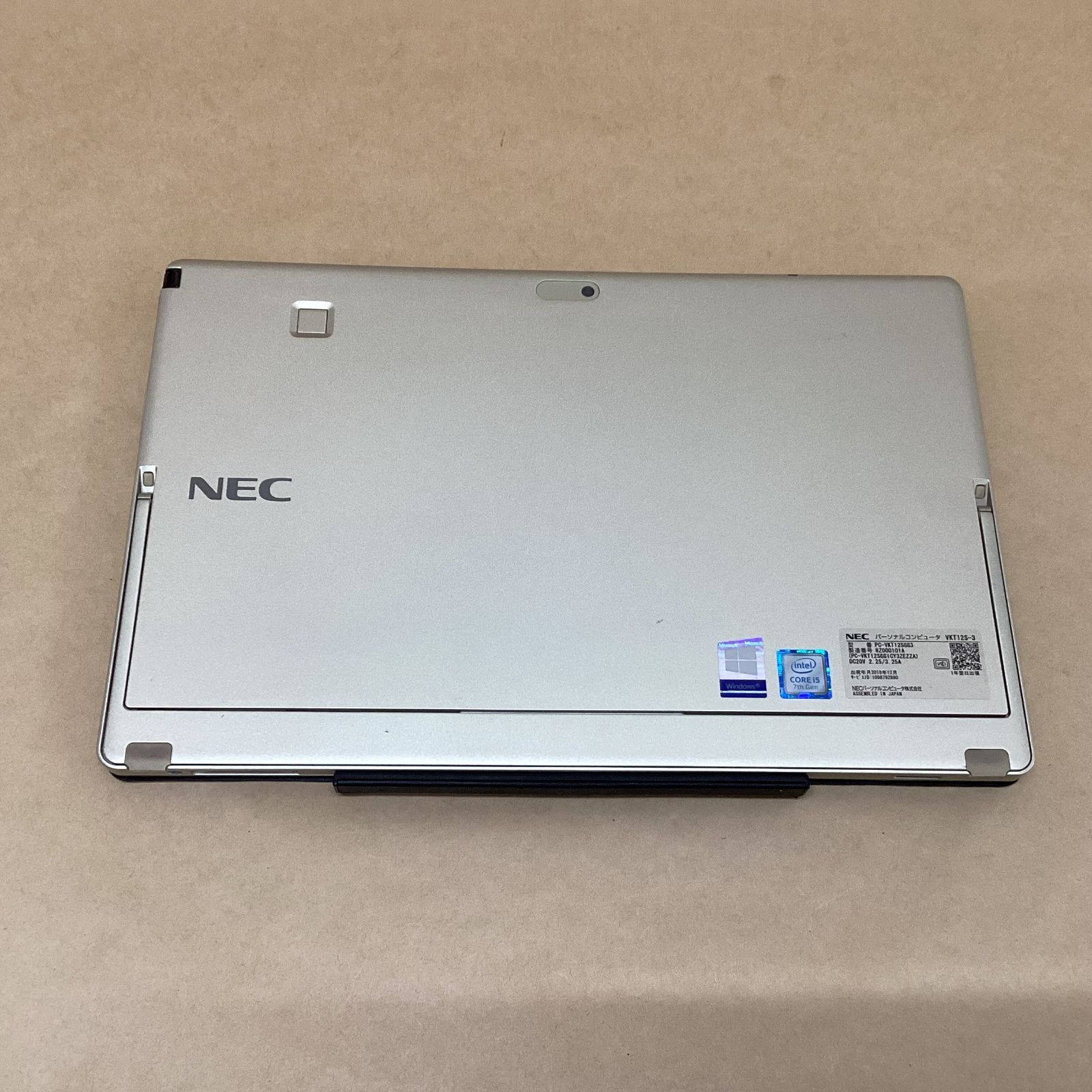  NEC タブレット VKT 12 S-3 CI 5 7 Y 54 -1.2 GHZ 8 GB 128 12.5インチ WIN 11 P 無線 BLUETOOTH カメラ スタイラス KB付カバー クレードル バッテリー不良有り Windowsタブレット本体 タブレット