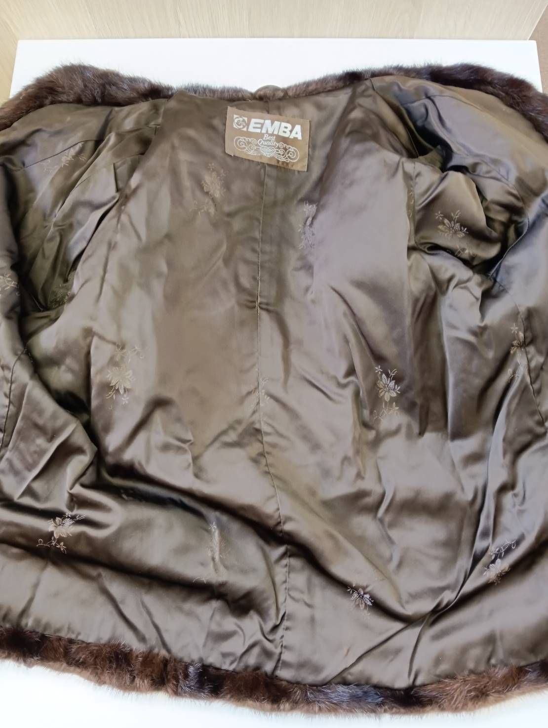 影響力のある 品 EMBA エンバ ミンク ファーコート ブラウン ミドル丈 名前入り 現状品 最新アイテムを多数掲載！