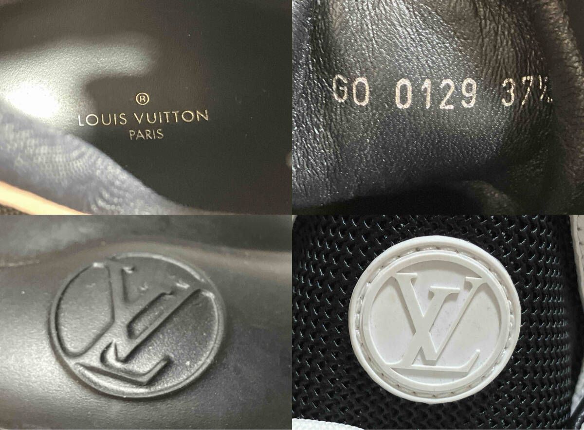  LOUIS VUITTON ルイヴィトン スニーカー LVアークライトライン 37 1 2 約24.5 cm ブラック×ホワイト その他 靴