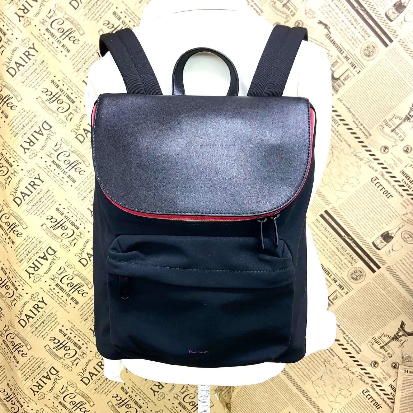 ポールスミス リュック バックパック 旅行 通勤 通学 黒 FX341