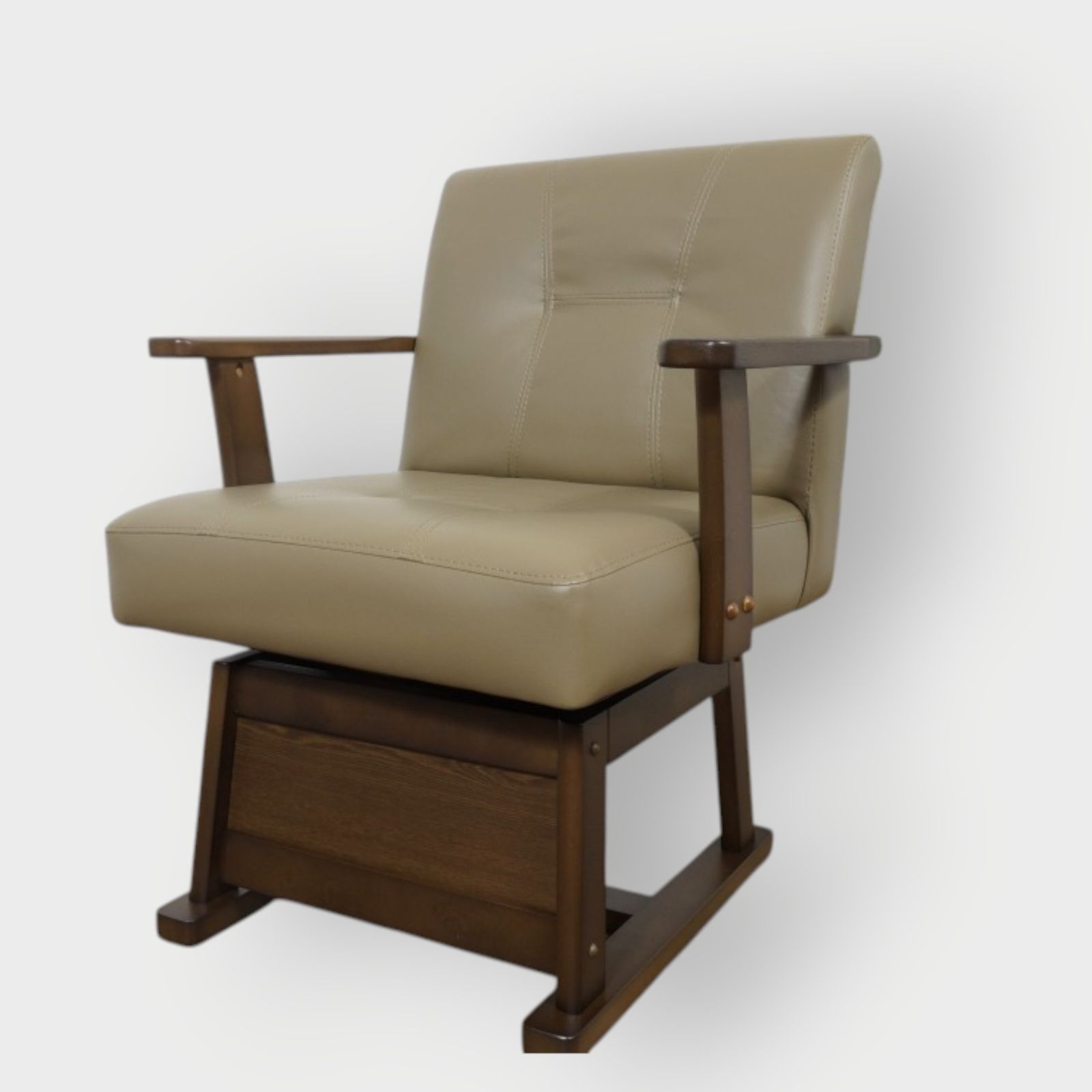 E 肘あて付き 回転チェアー 高さ調節2段階 事務椅子 こたつ椅子 FF16759