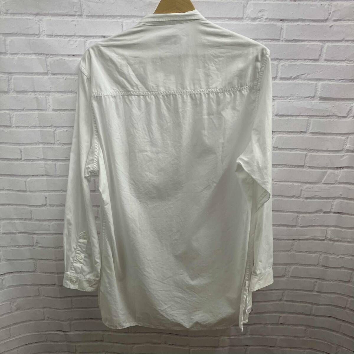 YOHJI YAWAMOTO ヨウジヤマモト 長袖シャツ HG-B04-001 表記サイズ2 ホワイト