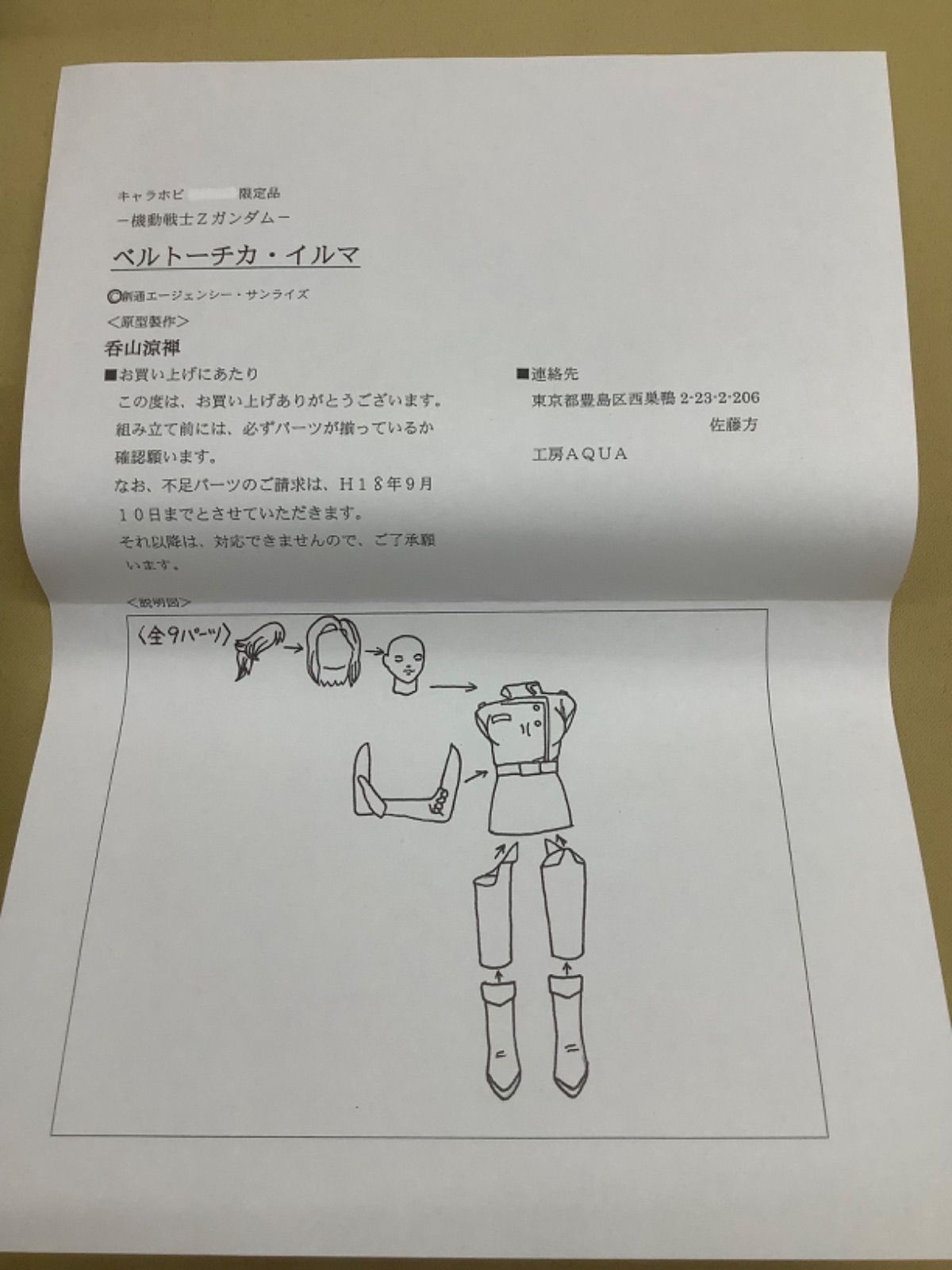 工房AQUA 「機動戦士Zガンダム」 ベルトーチカ・イルマ イベント限定