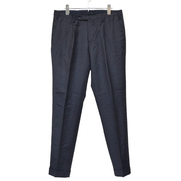 INCOTEX インコテックス ウールサキソニーソリッド1プリーツテーパードパンツ スラックスパンツ 1 T 0031 1645 A 810