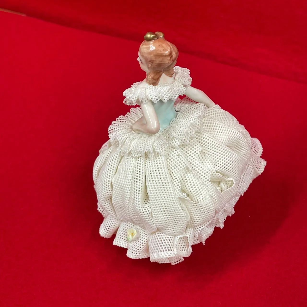 アイリッシュドレスデン レースドール Diane 陶器人形 ホワイト