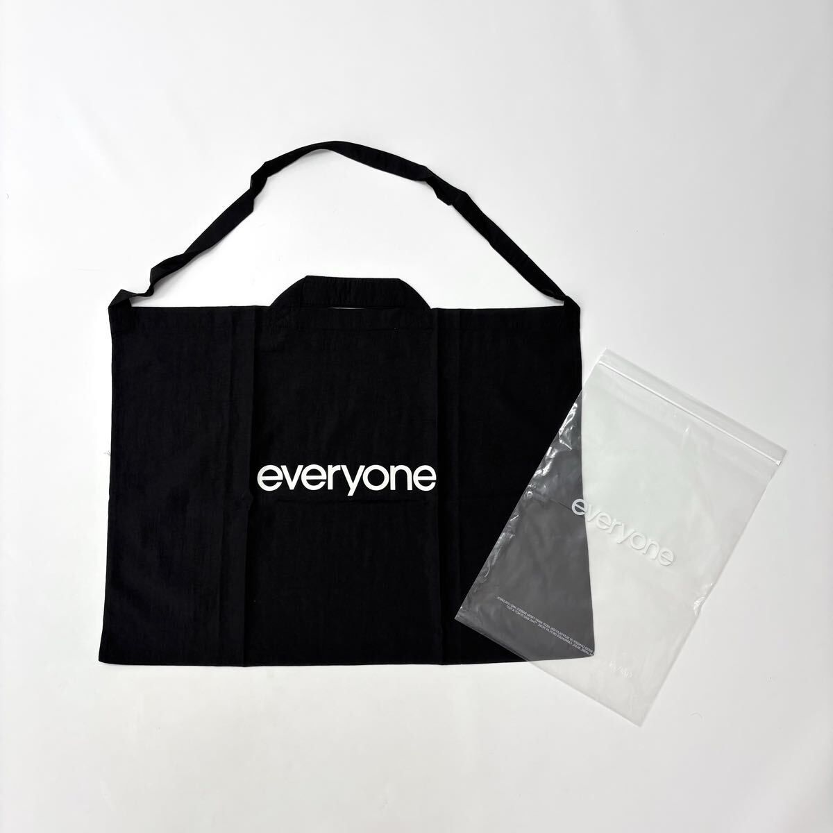 25aw 2025 everyone エブリワン nylon big shoulder bag BLACK ナイロン ビッグ ショルダー バッグ ブラック 711-0099