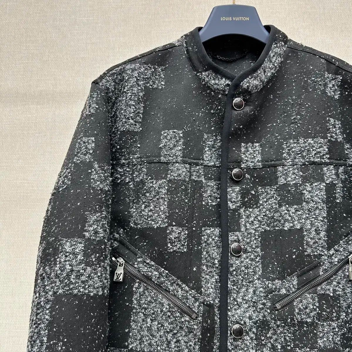 Louis Vuitton ユニセックス カジュアル ロゴ ブラック ジャケット コート KANDAIZUMI_COM