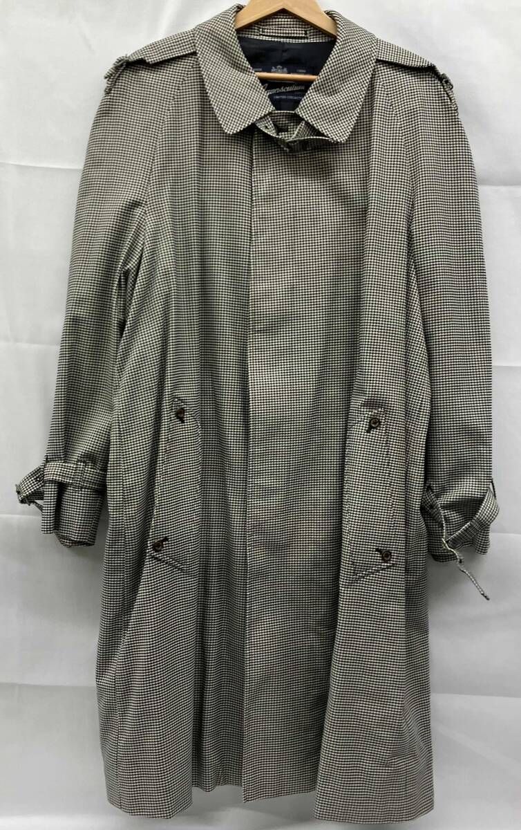 Aquascutum アクアスキュータム トレンチコート 千鳥柄 イングランド製 150周年