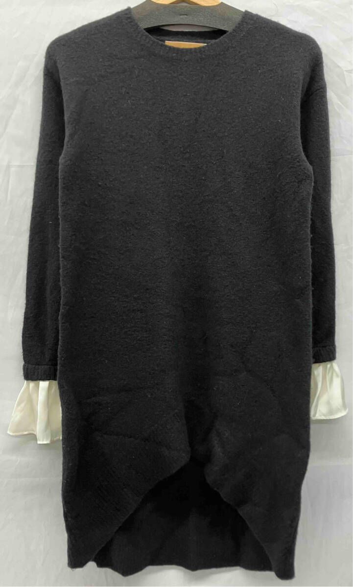 AMERI アメリ ニットワンピース ブラック フリーサイズ Fサイズ - メルカリ