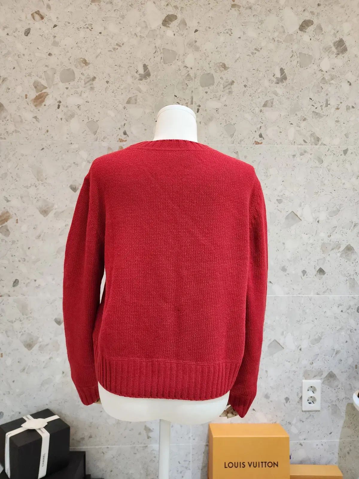  プラダ ウール アンド カシミア クルーネック セーター P 24 N 1 B 長袖 ニット セーター