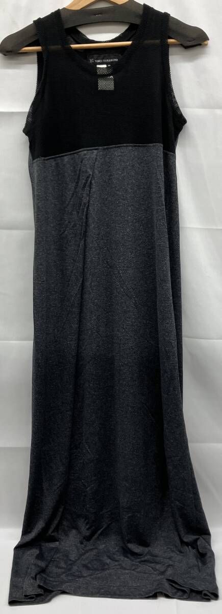 YOHJI YAMAMOTO ヨウジヤマモト YU-D39-800 ノースリーブワンピース ロングワンピース ブラック Mサイズ