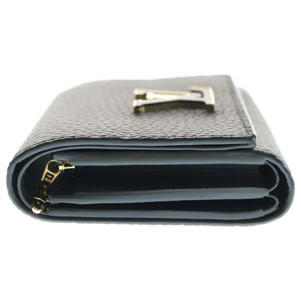 LOUIS VUITTON (ルイヴィトン) ポルトフォイユ カプシーヌ ノワール LV