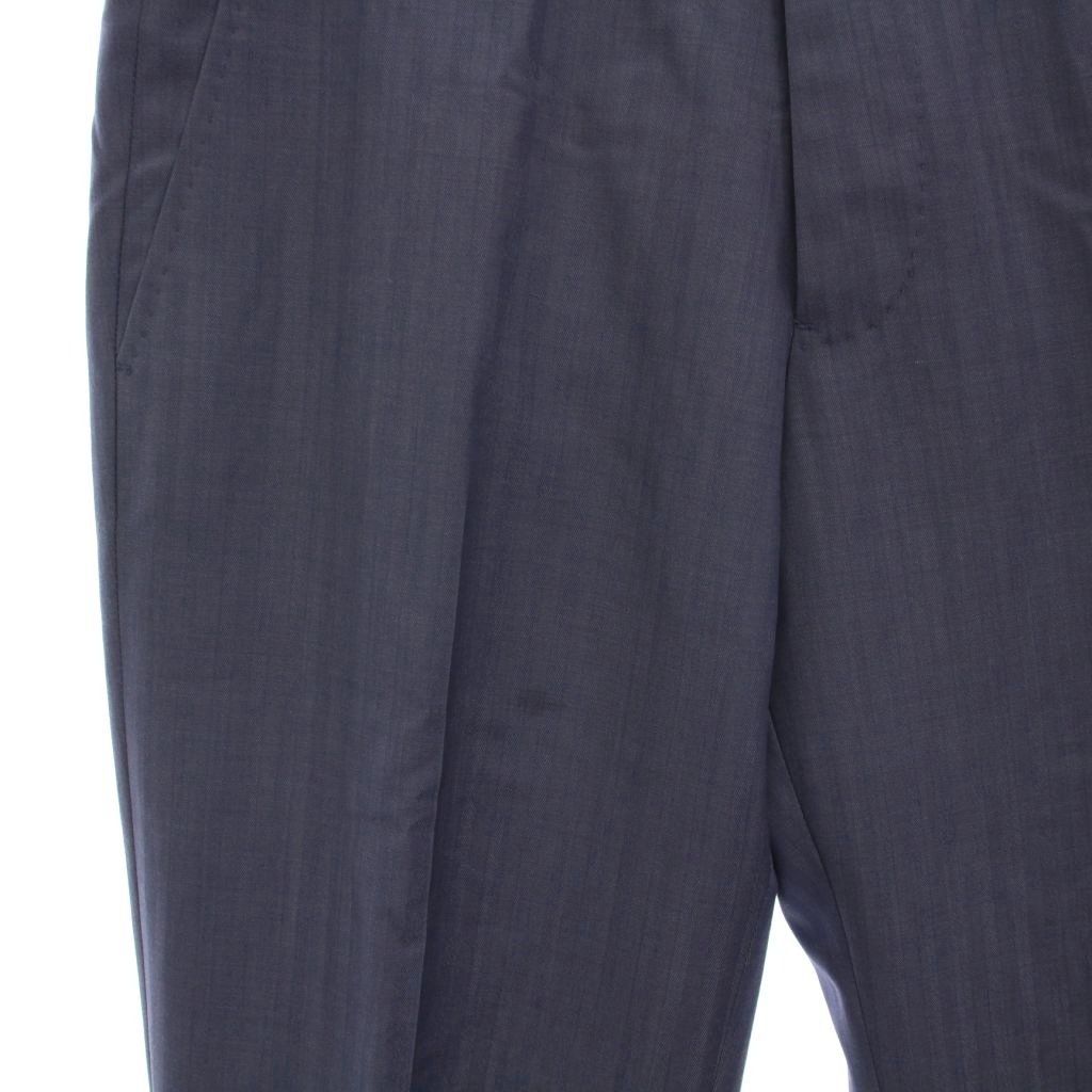 エンポリオアルマーニ EMPORIO ARMANI M LINE シングルスーツ セットアップ 上下 ストライプ テーラードジャケット パンツ 44 ブルーグレー E31VM1 YM KANDAIZUMI_COM