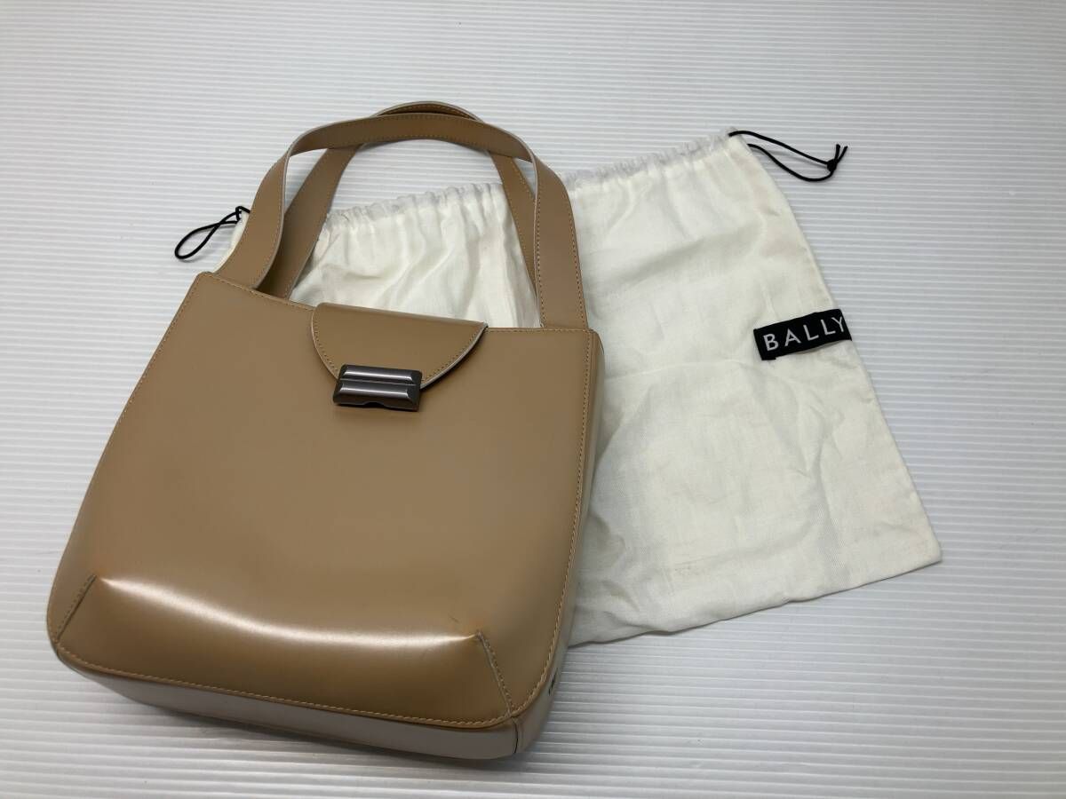 BALLY バリー ハンドバッグ 保存袋あり ベージュ系 通年