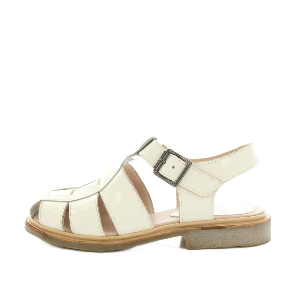 パラブーツ Paraboot イベリス IBERIS グルカサンダル アンクルストラップ エナメル き 3 白 ホワイト 79802 YT