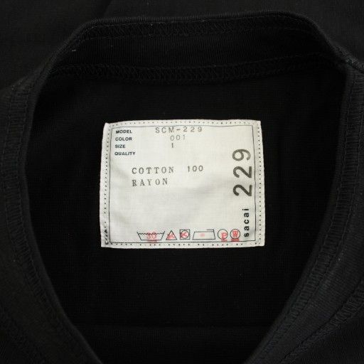 sacai sコットンジャージーTシャツ