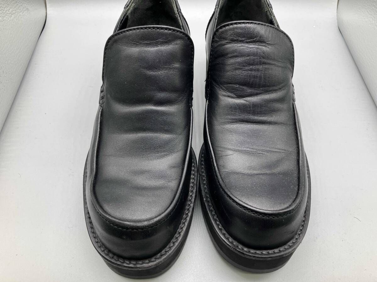 本体のみ Y’s BY YOHJI YAMAMOTO ワイズ SOOMTH LEATHER PLATFORM SLIP-ONS YA-E20-710-172 スリッポン サイズ2 23.0cm程度 ブラック