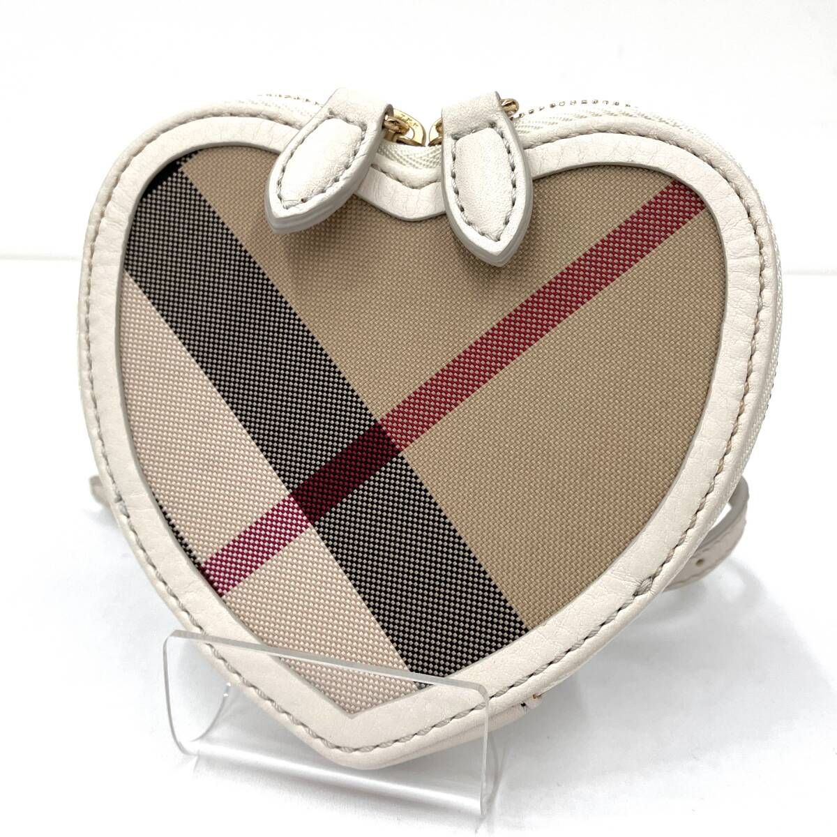 BURBERRY バーバリー ハート ショルダー付きコインケース