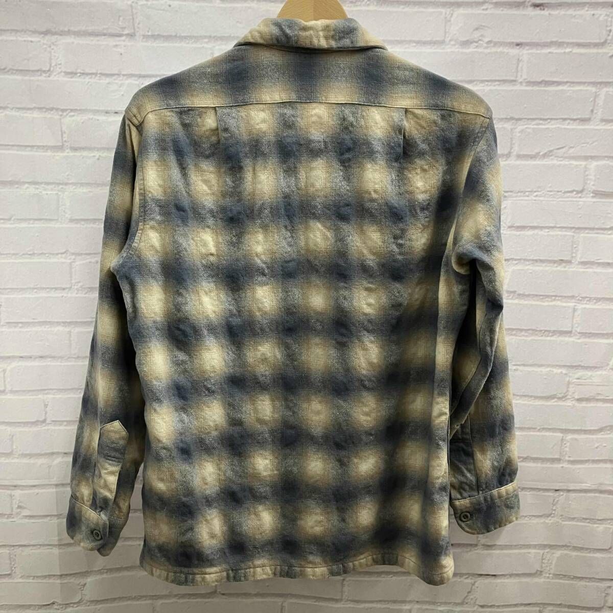 PENDLETON ペンドルトン ネルシャツ 70s ボードシャツ オンブレチェック 古着 サイズS ブルー