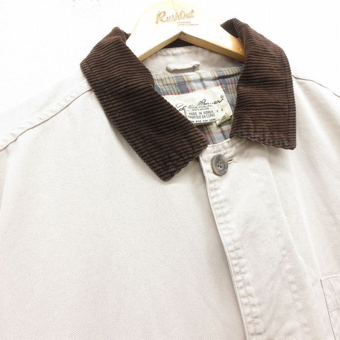 XL 古着 エディーバウアー 長袖 カバーオール メンズ 00s 大きいサイズ コットン 薄ベージュ他 カーキ spe 25nov01 アウター