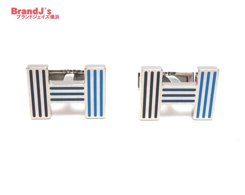 エルメス 現行モデル カフリンクス クイズ レインボー カフス シルバー系 H077308FPAN HERMES 34381