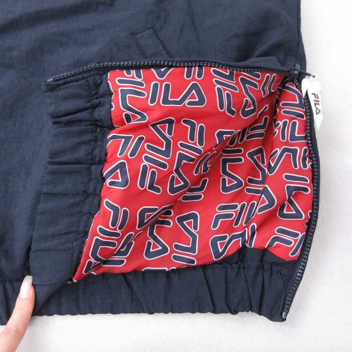 XL/古着 フィラ FILA 長袖 ナイロン ハーフジップ ジャケット メンズ 00年代 00s ビッグロゴ ラグラン マルチカラー 大きいサイズ ロング丈 白他 ホワイト 【spe】 25nov01 中古 アウター XL/古着 フィラ FILA 長袖 ナイロン ハーフジップ ジャケット メンズ