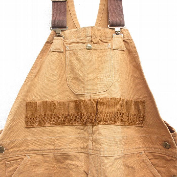 W 40 古着 カーハート オーバーオール メンズ ダック地 大きいサイズ 茶他 ブラウン spe 25 nov 01 ボトムス