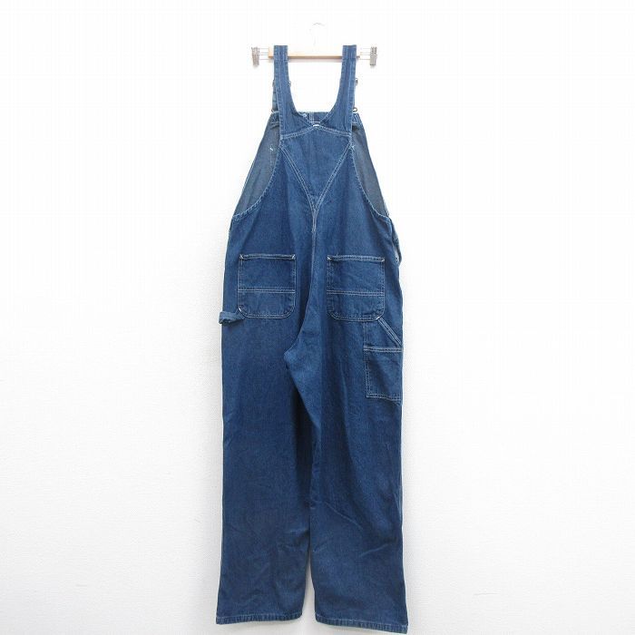W 39 古着 カーハート オーバーオール メンズ コットン 紺 ネイビー デニム 25 nov 01 ボトムス