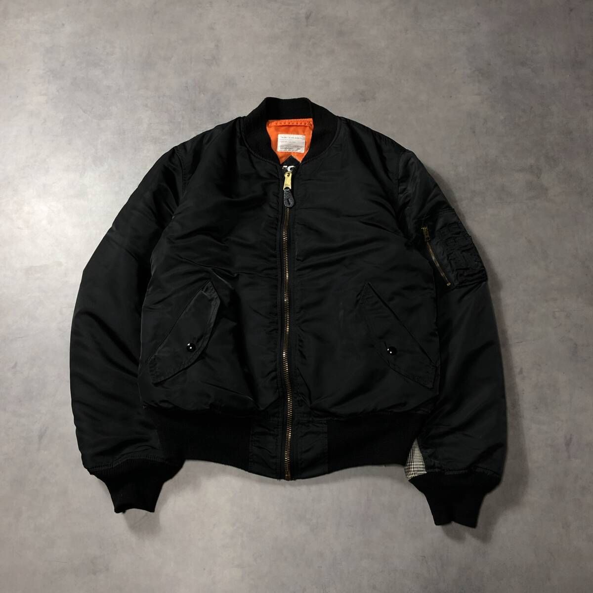 GQ3964 GOODENOUGH EC TOMO archive ALPHA MA-1 フライトジャケット L 黒 グッドイナフ エレクキトリックコテージ