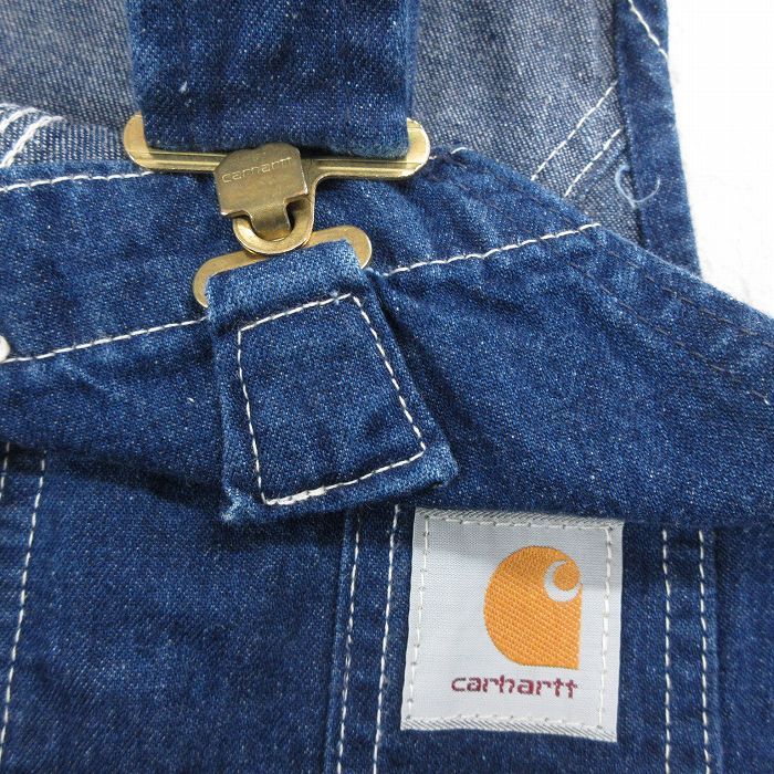 古着 カーハート Carhartt オーバーオール メンズ 90年代 90s 大きいサイズ コットン USA製 紺 ネイビー デニム spe W40 中古  中古 古着 W40/古着 カーハート オーバーオール メンズ 90s 大きいサイズ