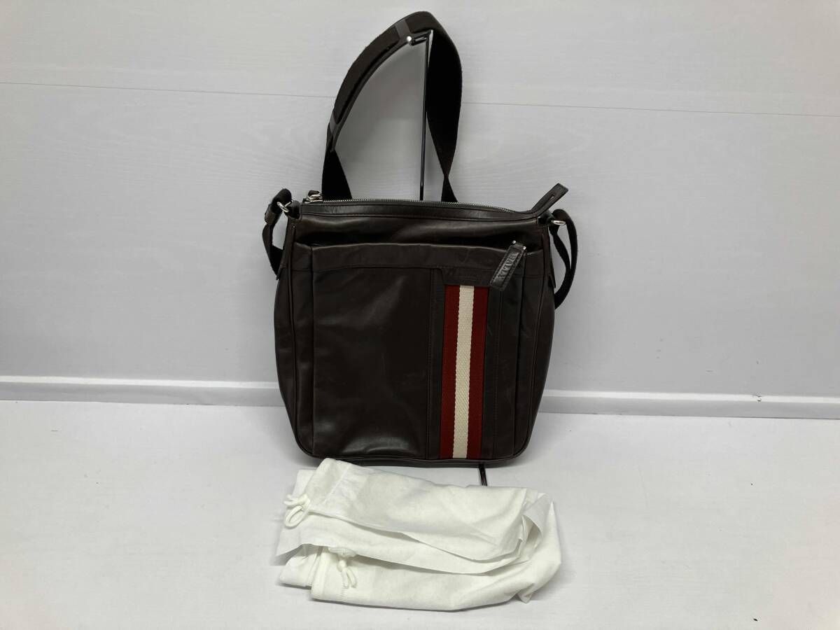 BALLY バリー トレインスポッティング ショルダーバッグ レザー ブラウン 通年