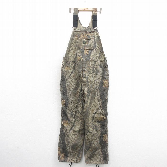 W 44 古着 リバティ オーバーオール メンズ 00 sリアルツリー 大きいサイズ 茶 ブラウン 迷彩 25 nov 01 ボトムス