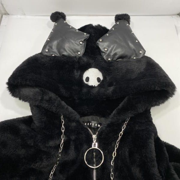 REFLEM×Kuromi ファージャケット size:FREE ブラック レフレム×クロミ[24]
